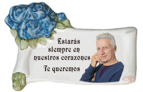 839 Pergamino ramo Azul color
